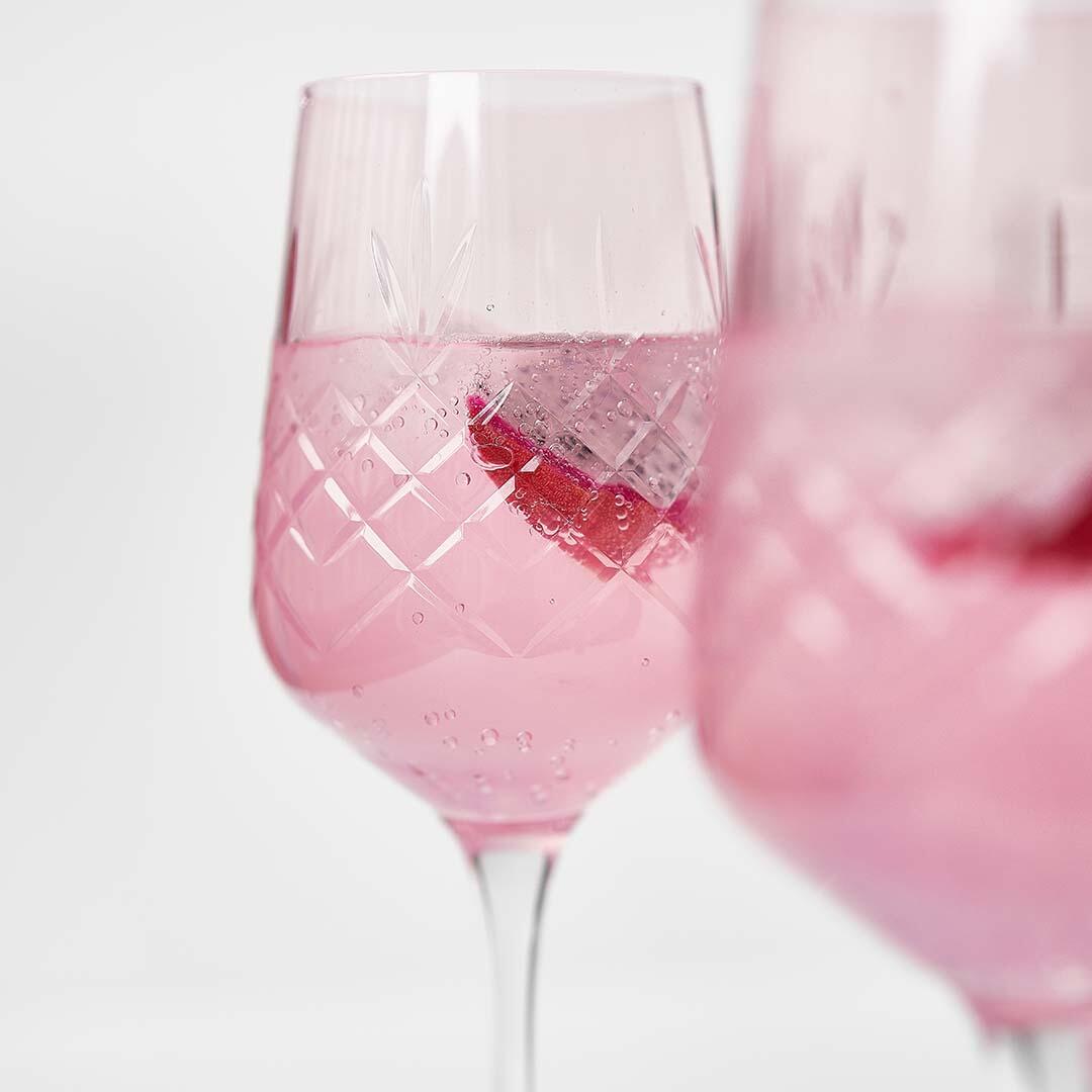 Frederik Bagger Crispy Topaz Monsieur rødvinsglas, pink, 2 stk - 45 cl - Bahne